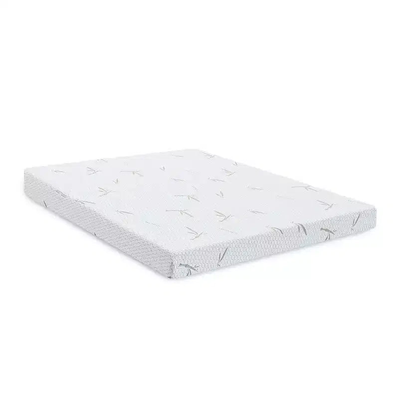 Materasso in Memory Foam a Media Rigidità con Motivo Bambù Bianco Verde – 20 cm/25 cm, Singolo/Matrimoniale/King, 1-2 Posti