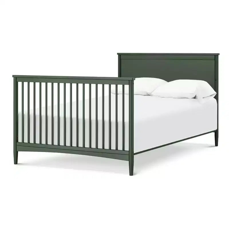 Culla convertibile 4 in 1, verde foresta / miele / noce, uso per 1 persona