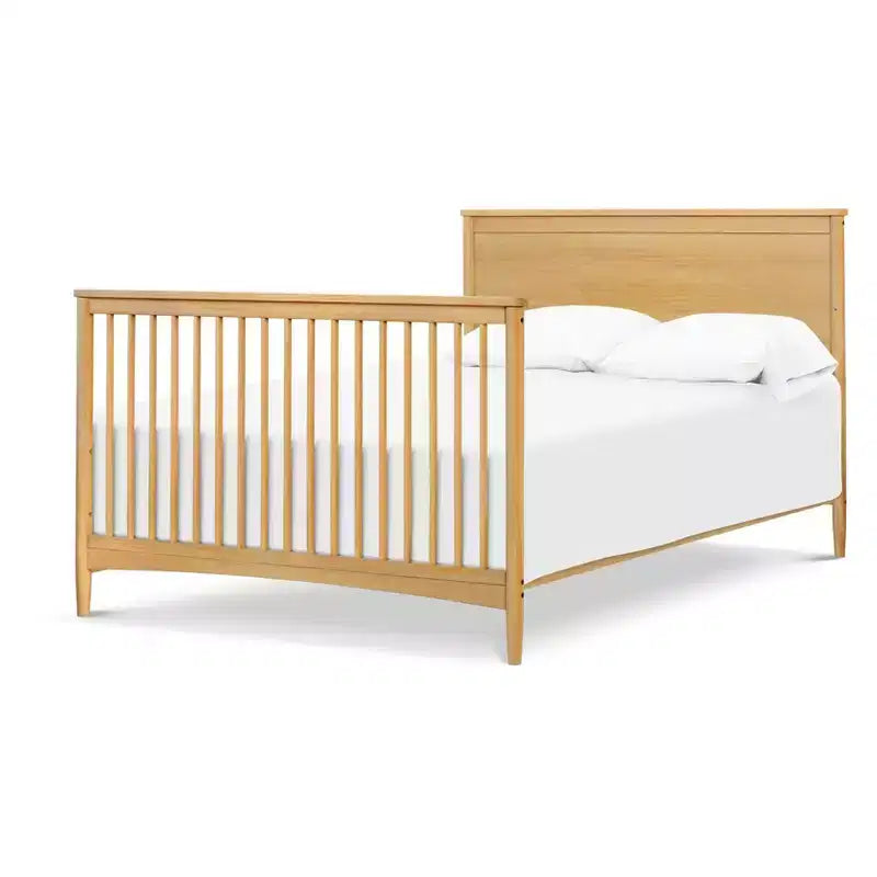 Culla convertibile 4 in 1, verde foresta / miele / noce, uso per 1 persona