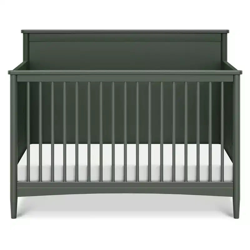 Culla convertibile 4 in 1, verde foresta / miele / noce, uso per 1 persona
