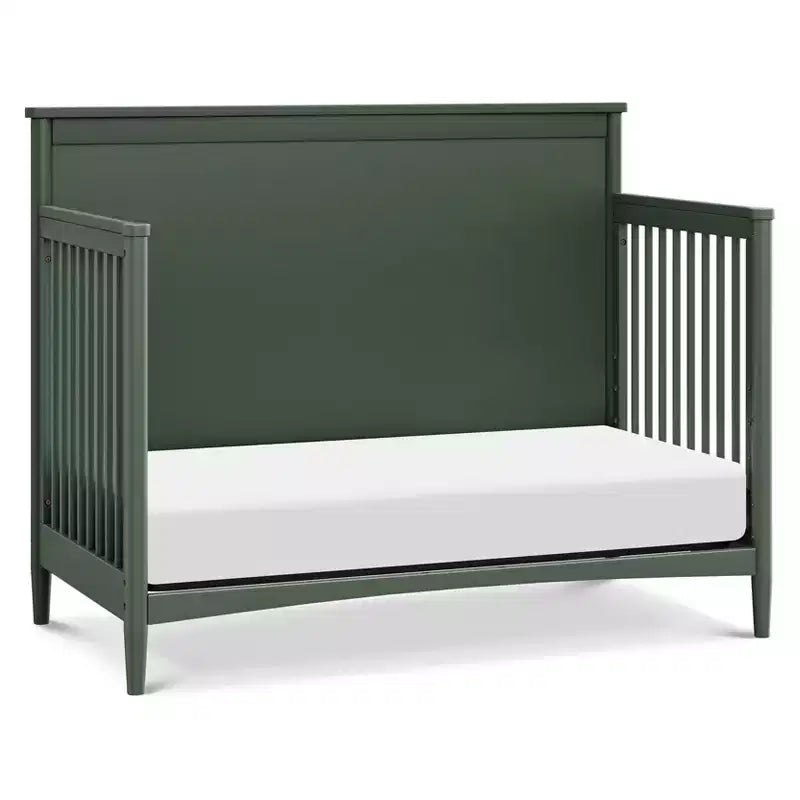 Culla convertibile 4 in 1, verde foresta / miele / noce, uso per 1 persona