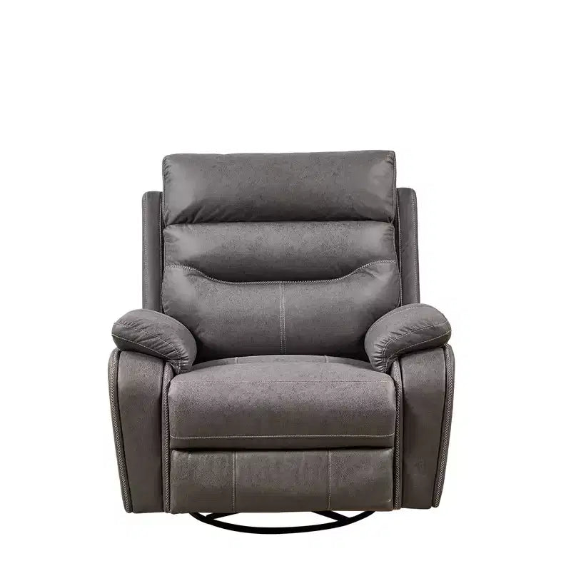 Poltrona reclinabile girevole elettrica grigio scuro, monoposto