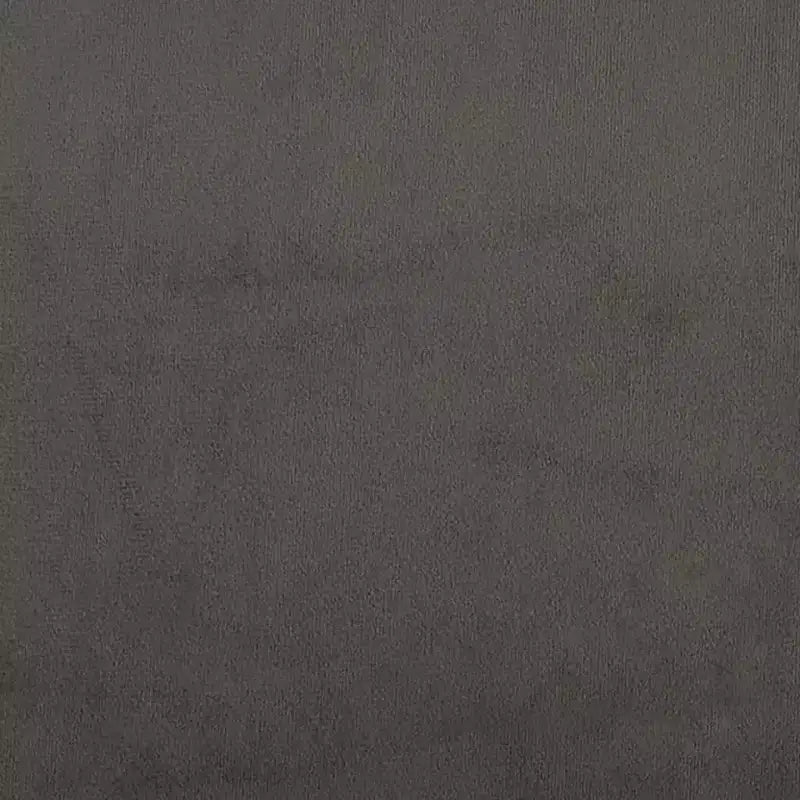 Letto a piattaforma singolo imbottito in velluto grigio scuro, 1 posto letto