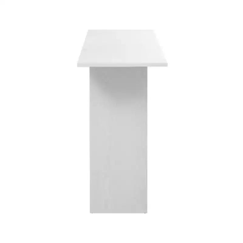 Consolle curvata con ripiano aperto, disponibile nei colori Nero / Blu / Naturale / Bianco, Stile moderno, Montaggio da 1 persona