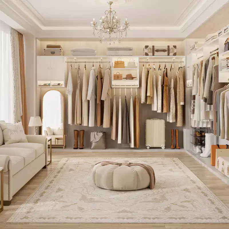 Mensole porta lavatrice e asciugatrice con barra appendiabiti – Rovere Beige / Bianco, Armadietto reversibile, Singola unità